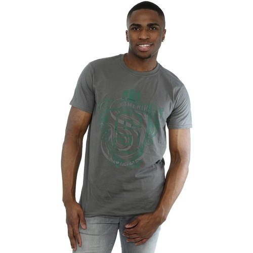 textil Hombre Camisetas manga larga Harry Potter Slytherin Serpent Crest Multicolor
