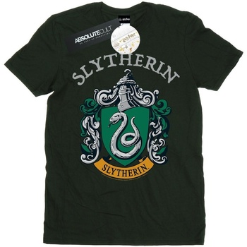 textil Hombre Camisetas manga larga Harry Potter Slytherin Crest Verde