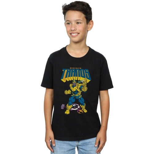 textil Niño Tops y Camisetas Marvel Thanos Mad Titan Snap Negro