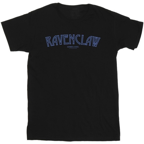textil Hombre Camisetas manga larga Harry Potter Ravenclaw Logo Negro
