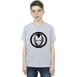 textil Niño Camisetas manga corta Marvel Iron Man Chest Logo Gris