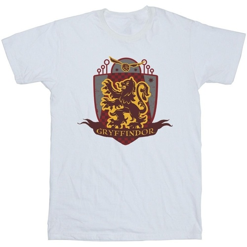 textil Hombre Camisetas manga larga Harry Potter Gryffindor Chest Badge Blanco