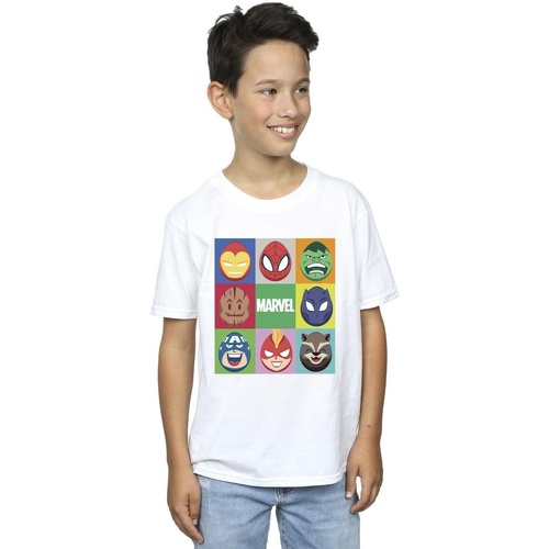 textil Niño Camisetas manga corta Marvel Easter Eggs Blanco