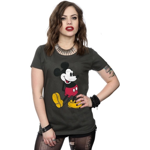 textil Mujer Camisetas manga larga Disney Mickey Mouse Classic Kick Multicolor