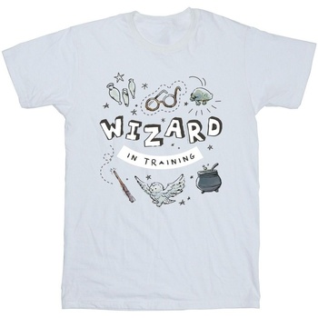 textil Hombre Camisetas manga larga Harry Potter Wizard In Training Blanco