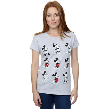 textil Mujer Camisetas manga larga Disney Mickey Mouse Evolution Gris