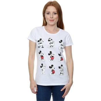 textil Mujer Camisetas manga larga Disney Mickey Mouse Evolution Blanco