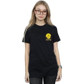 textil Mujer Camisetas manga larga Dessins Animés Tweety Pie Head Negro