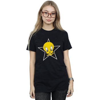 textil Mujer Camisetas manga larga Dessins Animés Tweety Pie Star Negro