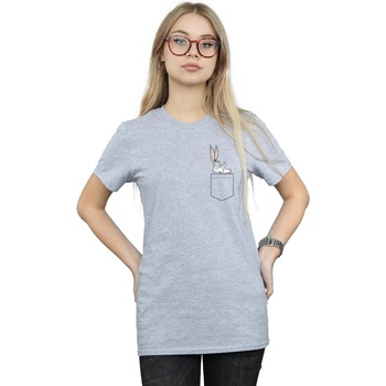 textil Mujer Camisetas manga larga Dessins Animés BI31899 Gris