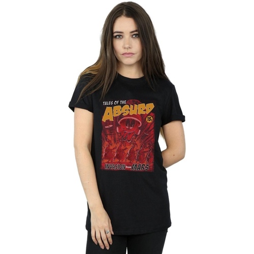 textil Mujer Camisetas manga larga Dessins Animés Invasion From Mars Negro