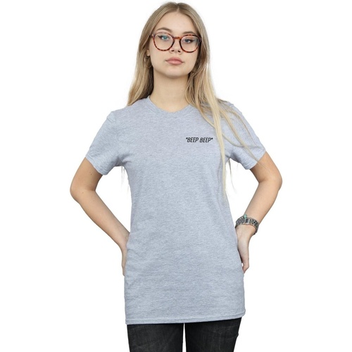 textil Mujer Camisetas manga larga Dessins Animés BI31965 Gris