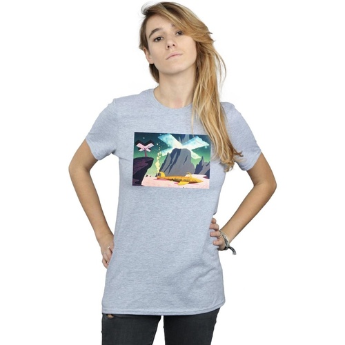 textil Mujer Camisetas manga larga Dessins Animés Martian Maggot Gris