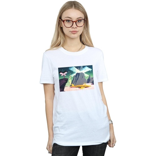 textil Mujer Camisetas manga larga Dessins Animés Martian Maggot Blanco