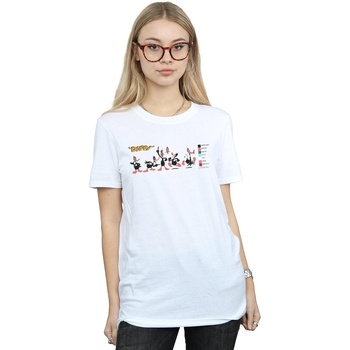textil Mujer Camisetas manga larga Dessins Animés Daffy Duck Colour Code Blanco
