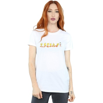 textil Mujer Camisetas manga larga Dessins Animés BI32293 Blanco