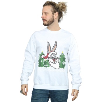 textil Hombre Sudaderas Dessins Animés Bugs Bunny Christmas Fair Isle Blanco