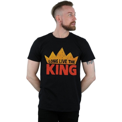 textil Hombre Camisetas manga larga Disney The Lion King Movie Long Live The King Negro