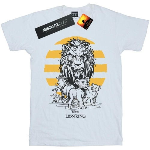 textil Hombre Camisetas manga larga Disney The Lion King Movie Group Blanco