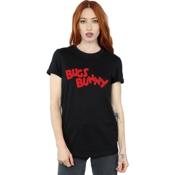textil Mujer Camisetas manga larga Dessins Animés Bugs Bunny Name Negro