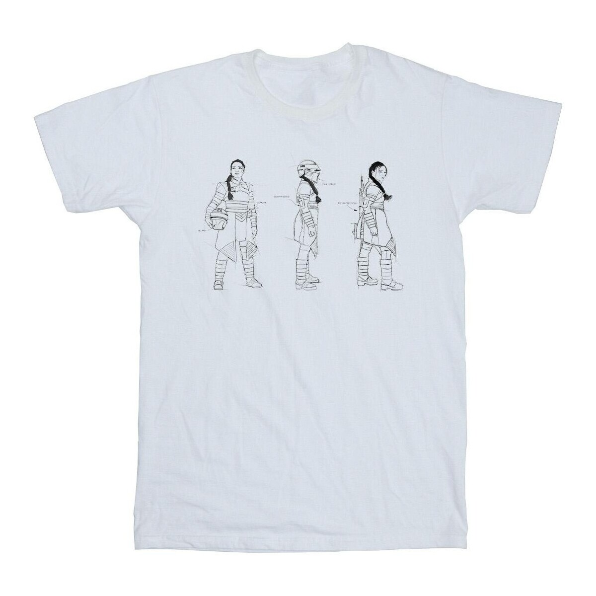 textil Niño Camisetas manga corta Disney The Book Of Boba Fett Fennec Concept Blanco