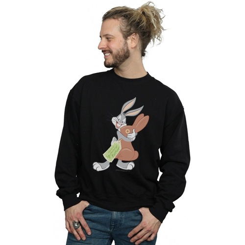 textil Hombre Sudaderas Dessins Animés Bugs Bunny Yummy Easter Negro