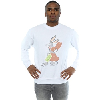 textil Hombre Sudaderas Dessins Animés Bugs Bunny Yummy Easter Blanco