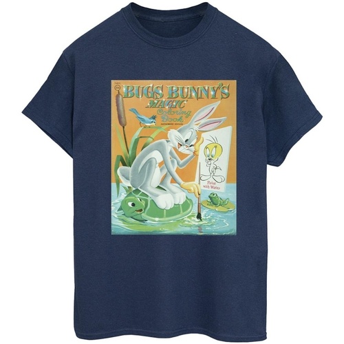 textil Mujer Camisetas manga larga Dessins Animés Bugs Bunny Colouring Book Azul