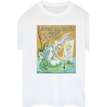 textil Mujer Camisetas manga larga Dessins Animés Bugs Bunny Colouring Book Blanco