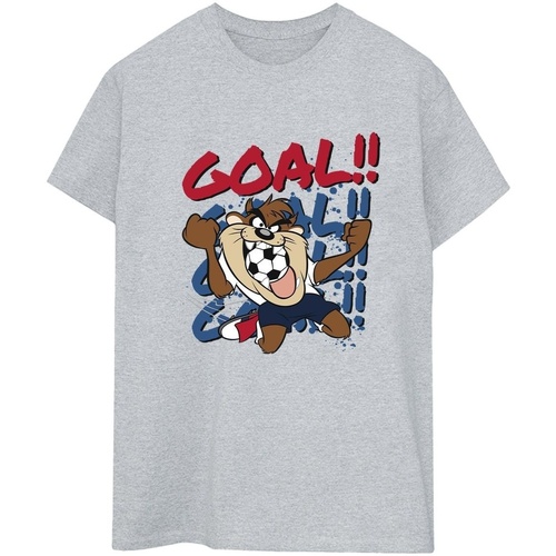 textil Mujer Camisetas manga larga Dessins Animés Taz Goal Goal Goal Gris