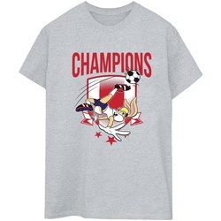 textil Mujer Camisetas manga larga Dessins Animés Lola Football Champions Gris