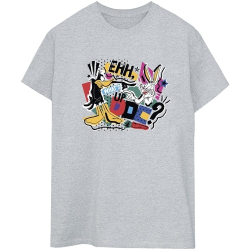 textil Mujer Camisetas manga larga Dessins Animés What's Up Doc Pop Art Gris