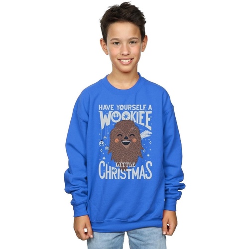 textil Niño Sudaderas Disney Wookiee Little Christmas Azul