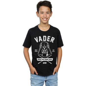 textil Niño Camisetas manga corta Disney Darth Vader Collegiate Negro
