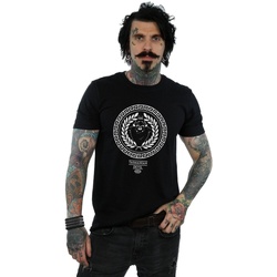 textil Hombre Camisetas manga larga Dessins Animés Taz Greek Circle Negro