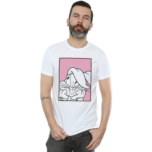 textil Hombre Camisetas manga larga Dessins Animés Bugs Bunny Adore Blanco