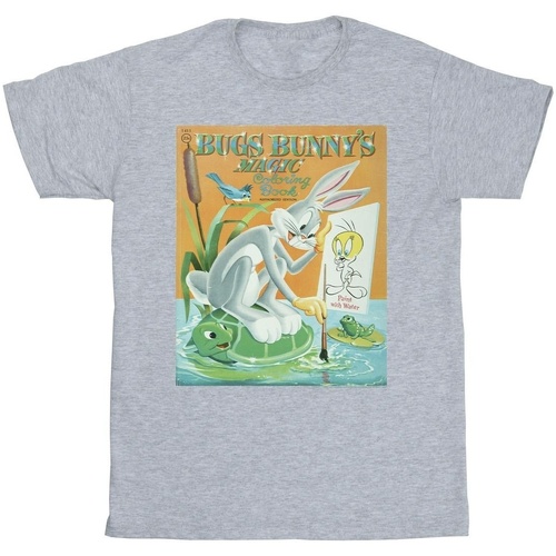 textil Hombre Camisetas manga larga Dessins Animés Bugs Bunny Colouring Book Gris