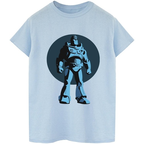 textil Hombre Camisetas manga larga Disney Lightyear Buzz Standing Circle Azul