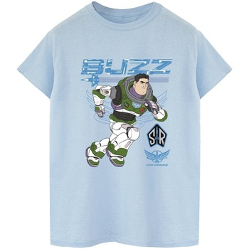 textil Hombre Camisetas manga larga Disney Lightyear Buzz Run To Action Azul