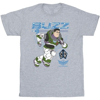 textil Hombre Camisetas manga larga Disney Lightyear Buzz Run To Action Gris