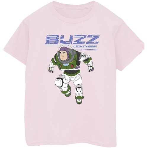 textil Hombre Camisetas manga larga Disney Lightyear Buzz Jump To Action Rojo
