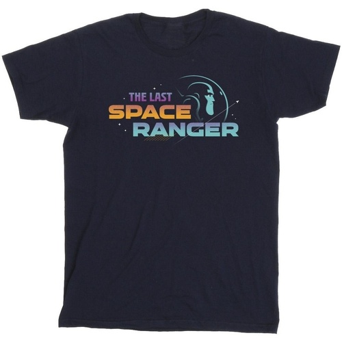textil Hombre Camisetas manga larga Disney Lightyear Last Space Ranger Text Azul