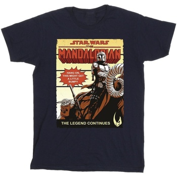 textil Niño Camisetas manga corta Star Wars The Mandalorian Bumpy Ride Azul