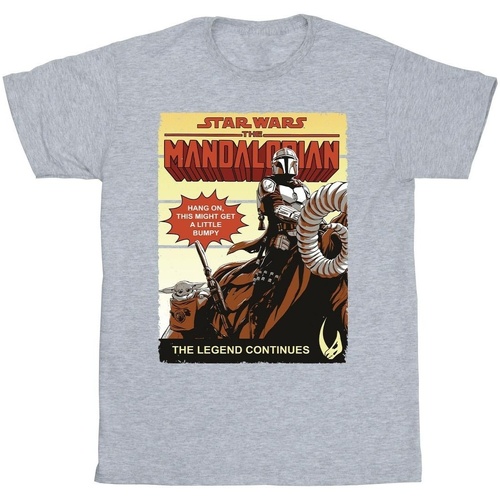 textil Niño Camisetas manga corta Star Wars The Mandalorian Bumpy Ride Gris