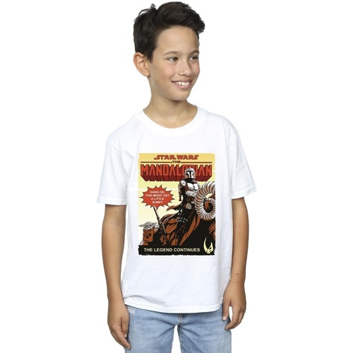 textil Niño Camisetas manga corta Star Wars The Mandalorian Bumpy Ride Blanco