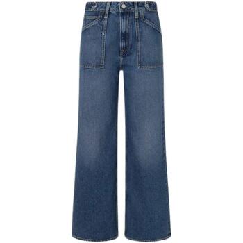textil Mujer Vaqueros Pepe jeans WIDE LEG JEANS UHW UTILITY Azul