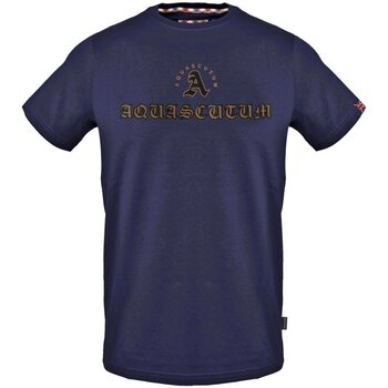 textil Hombre Camisetas manga corta Aquascutum T0092385 - Hombres Azul