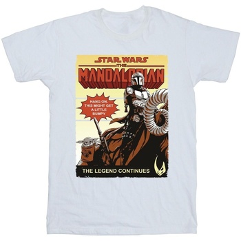textil Niña Camisetas manga larga Star Wars The Mandalorian Bumpy Ride Blanco