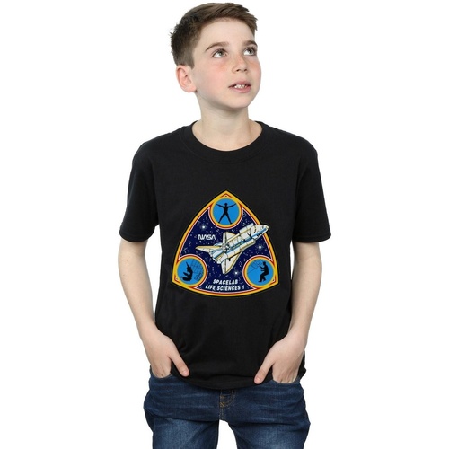 textil Niño Tops y Camisetas Nasa Classic Spacelab Life Science Negro