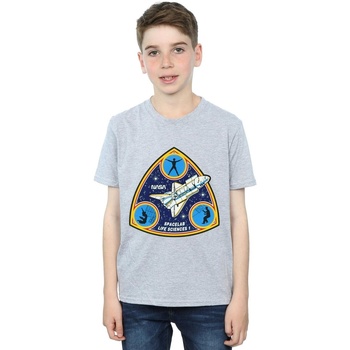 textil Niño Tops y Camisetas Nasa Classic Spacelab Life Science Gris